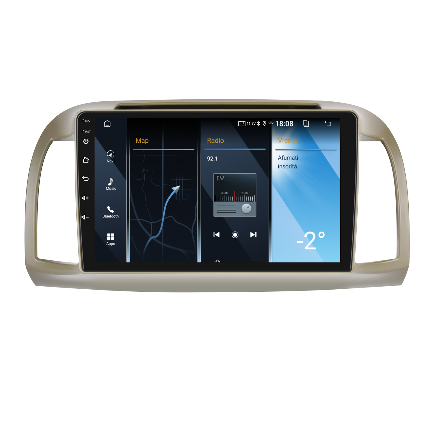 Navigatie dedicata Nissan March (2002-2010) 2GB RAM 32GB ROM, Android 14, Carplay si Android Auto, cooler racire, ecran HD 9 inch