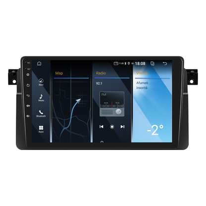 Navigatie dedicata BMW E46 (1999-2005) 2GB RAM 32GB ROM, Android 14, Carplay si Android Auto, cooler racire, ecran HD 9 inch