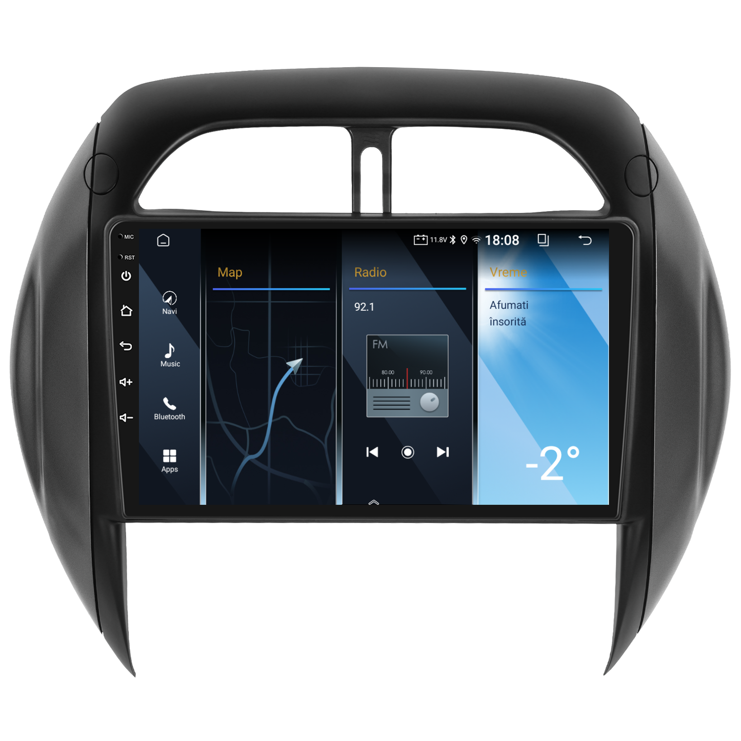 Navigatie dedicata Toyota RAV4 (2003-2005) 2GB RAM 32GB ROM, Android 14, Carplay si Android Auto, cooler racire, ecran HD 9 inch