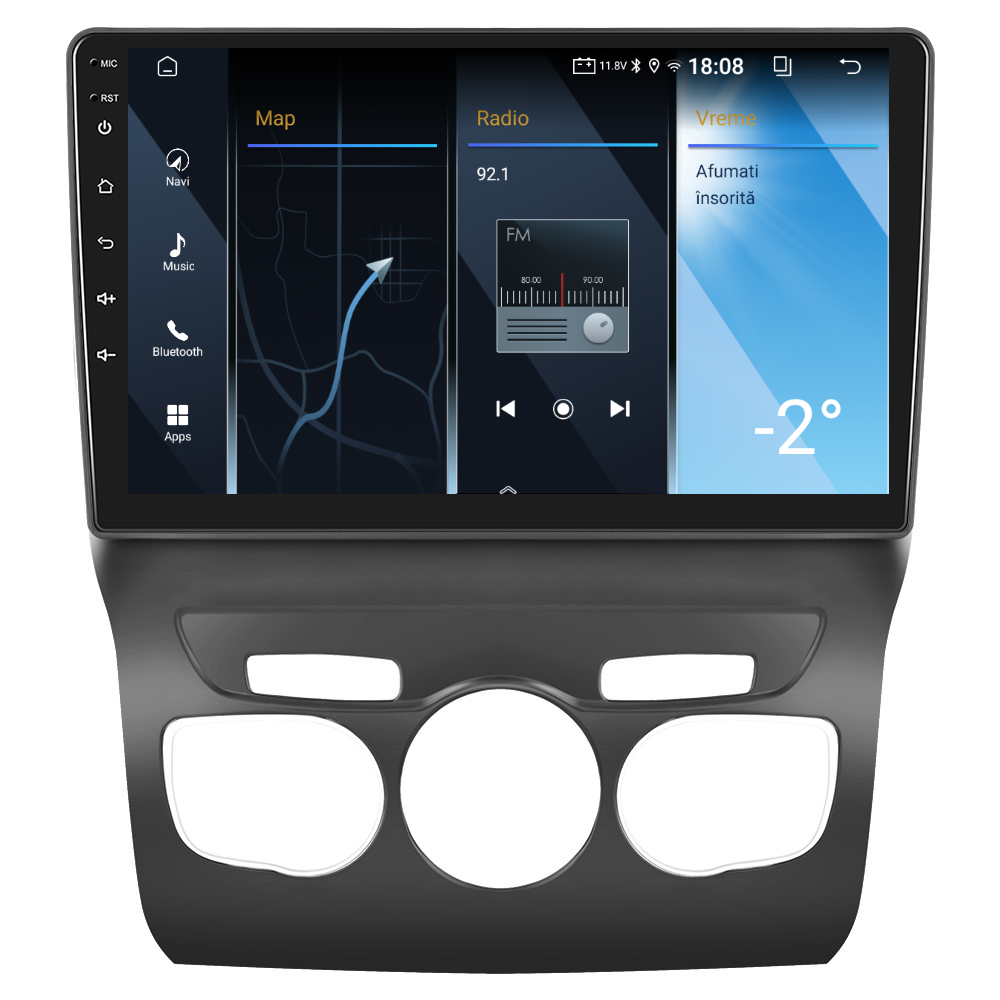 Navigatie dedicata Citroen C4L (2013-2016) 2GB RAM 32GB ROM, Android 14, Carplay si Android Auto, cooler racire, ecran HD 10.1 inch