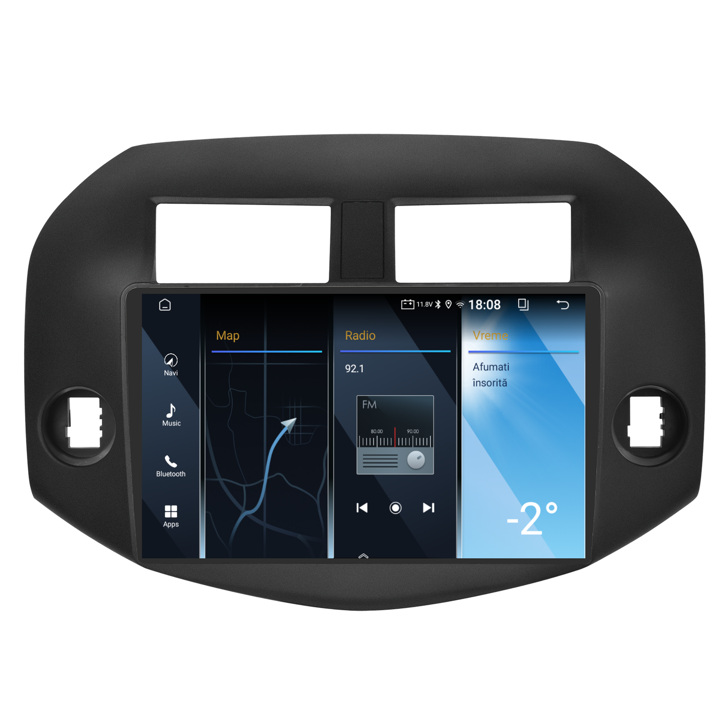 Navigatie dedicata Toyota RAV4 (2006-2012) 2GB RAM 32GB ROM, Android 14, Carplay si Android Auto, cooler racire, ecran HD 10.1 inch