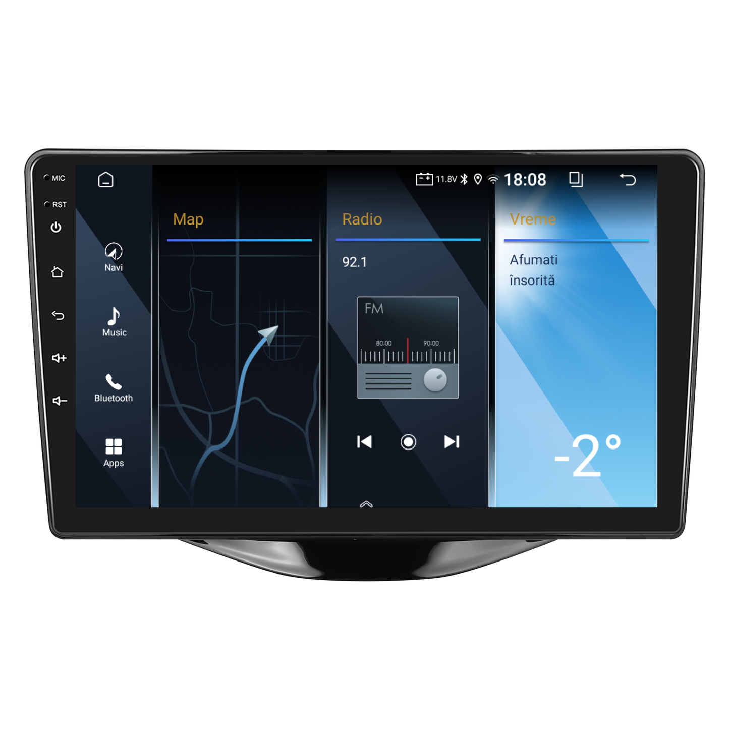 Navigatie dedicata Toyota Aygo 201|Citroen C1 2020|Peugeot 108 2GB RAM 32GB ROM, Android 14, Carplay si Android Auto, cooler racire, ecran HD 9 inch