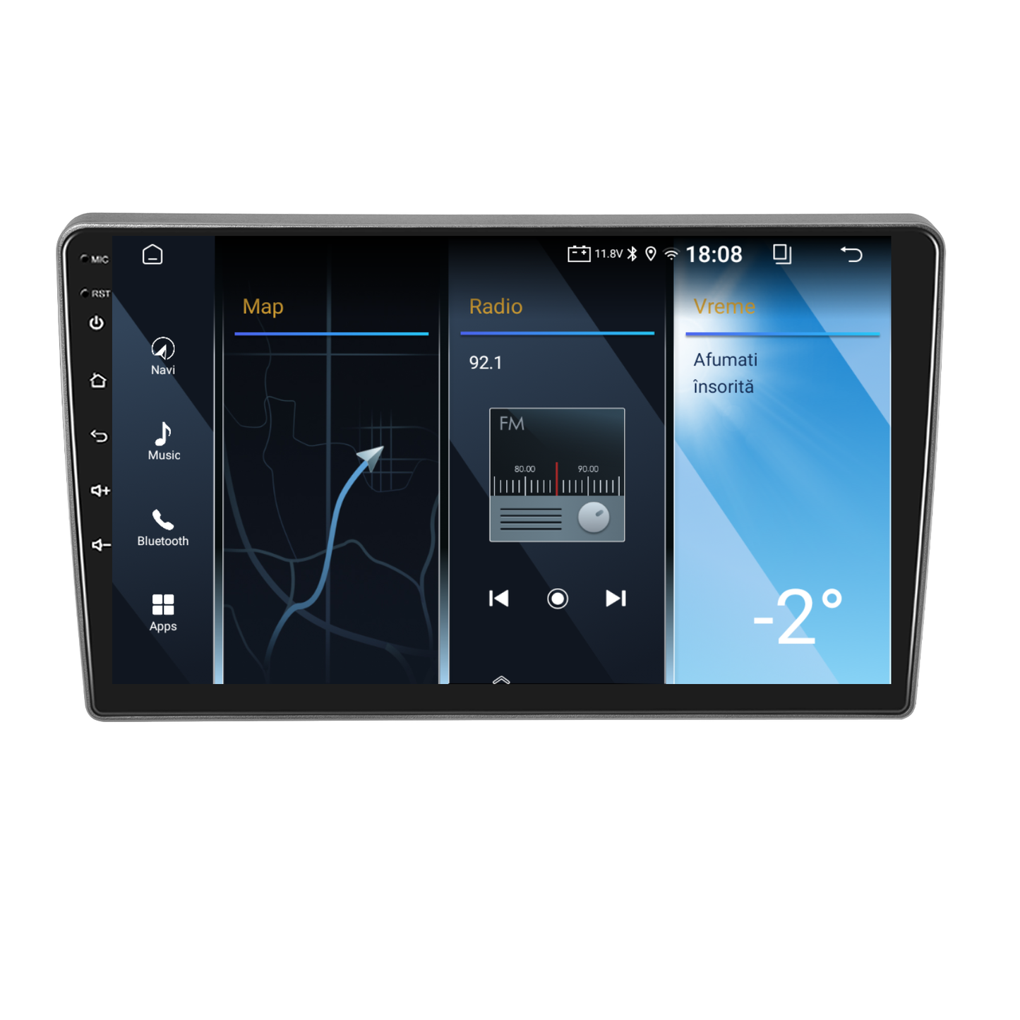 Navigatie dedicata Peugeot 407 (2004-2008) 2GB RAM 32GB ROM, Android 14, Carplay si Android Auto, cooler racire, ecran HD 9 inch