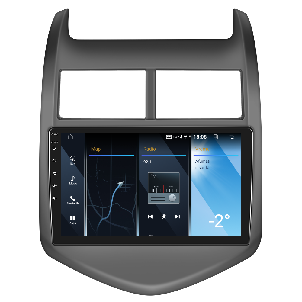 Navigatie dedicata Chevrolet AVEO (2011-2013) 2GB RAM 32GB ROM, Android 14, Carplay si Android Auto, cooler racire, ecran HD 9 inch