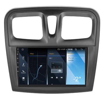 Navigatie dedicata Dacia Logan | Duster | Sandero (2012-2020) 2GB RAM 32GB ROM, Android 14, Carplay si Android Auto, cooler racire, ecran HD 9 inch