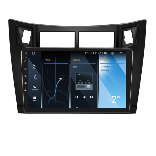 Navigatie dedicata Toyota Yaris (2008-2011) 2GB RAM 32GB ROM, Android 14, Carplay si Android Auto, cooler racire, ecran HD 9 inch