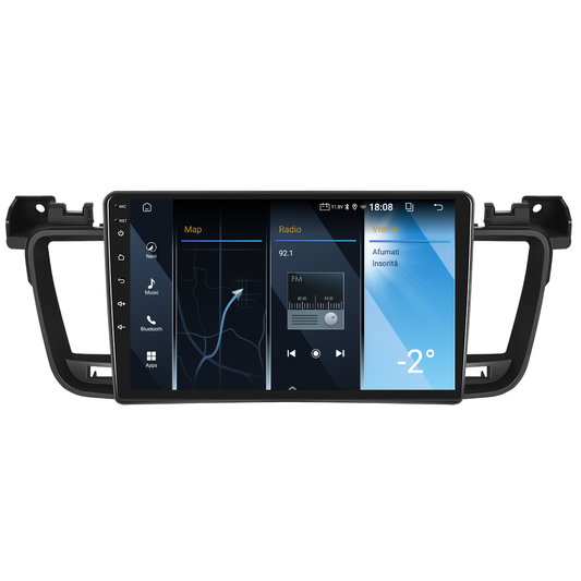 Navigatie dedicata Peugeot 508 (2011-2018) 2GB RAM 32GB ROM, Android 14, Carplay si Android Auto, cooler racire, ecran HD 9 inch