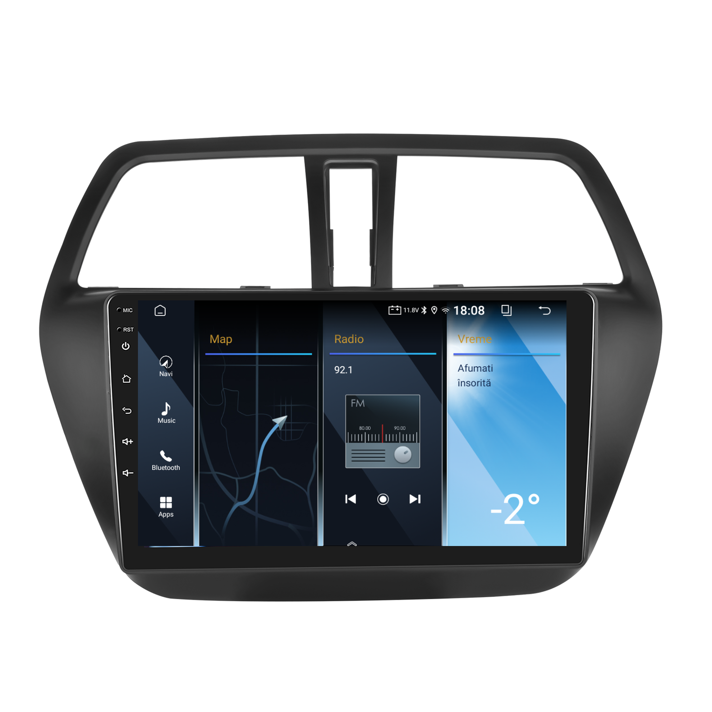 Navigatie dedicata SUZUKI S-CROSS (2014-2017) 2GB RAM 32GB ROM, Android 14, Carplay si Android Auto, cooler racire, ecran HD 9 inch