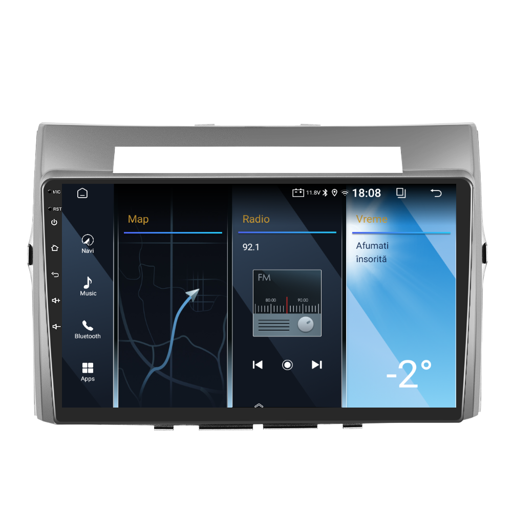 Navigatie dedicata Toyota Verso (2006) 2GB RAM 32GB ROM, Android 14, Carplay si Android Auto, cooler racire, ecran HD 10.1 inch