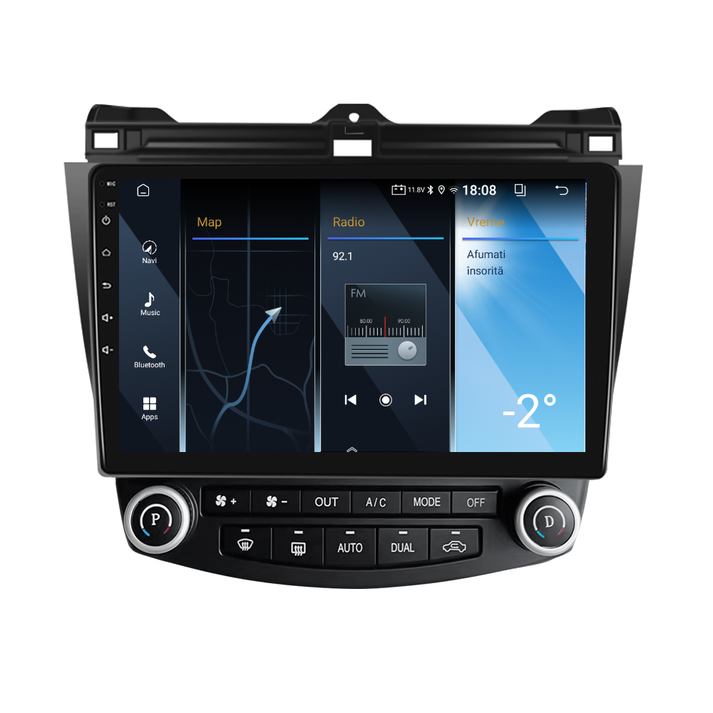 Navigatie dedicata Honda Accord (2003-2007) 2GB RAM 32GB ROM, Android 14, Carplay si Android Auto, cooler racire, ecran HD 10.1 inch