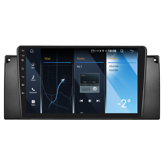 Navigatie dedicata BMW E53 (1999-2005) 2GB RAM 32GB ROM, Android 14, Carplay si Android Auto, cooler racire, ecran HD 9 inch