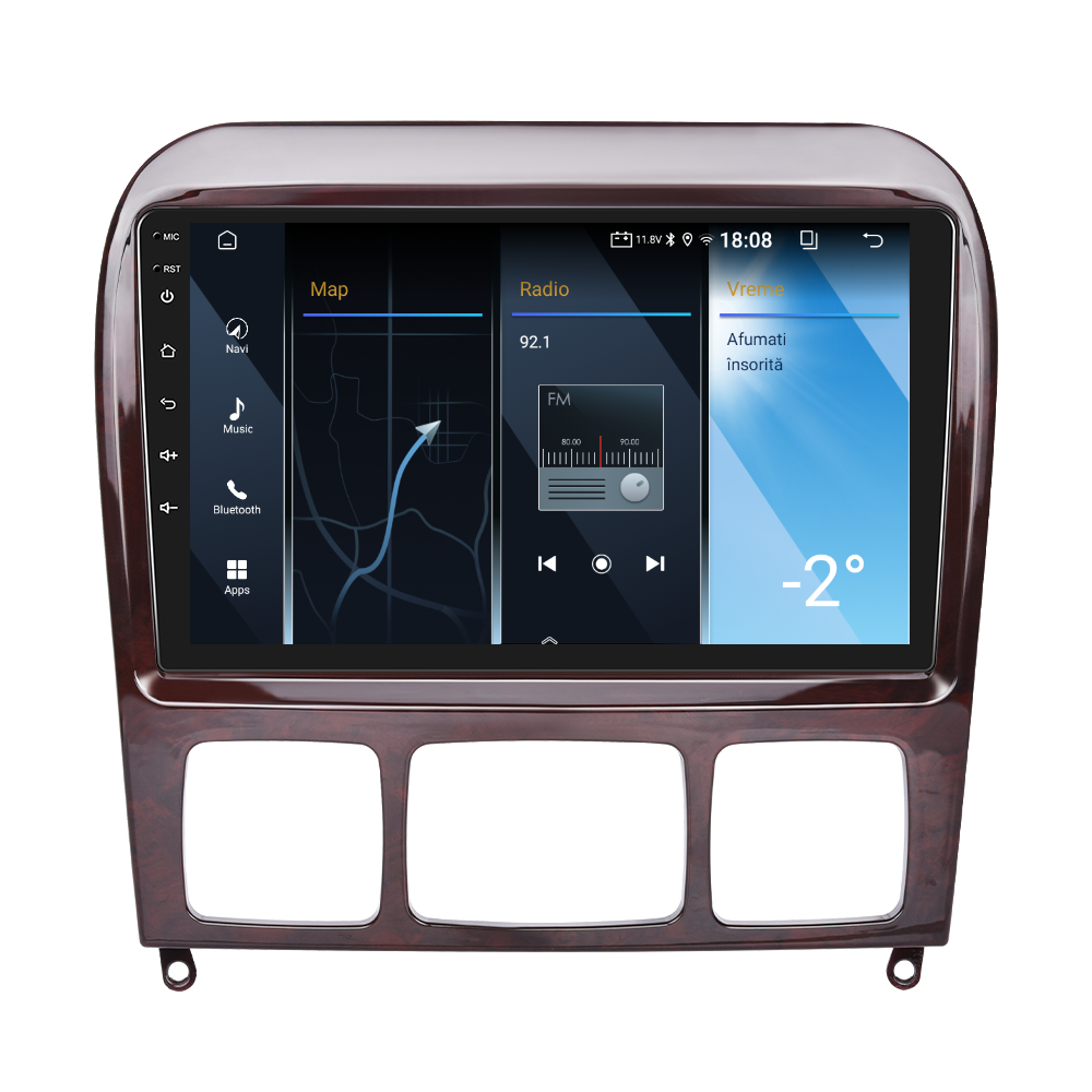 Navigatie dedicata Mercedes-Benz S-Class (1999-2007) 2GB RAM 32GB ROM, Android 14, Carplay si Android Auto, cooler racire, ecran HD 9 inch