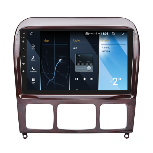 Navigatie dedicata Mercedes-Benz S-Class (1999-2007) 2GB RAM 32GB ROM, Android 14, Carplay si Android Auto, cooler racire, ecran HD 9 inch