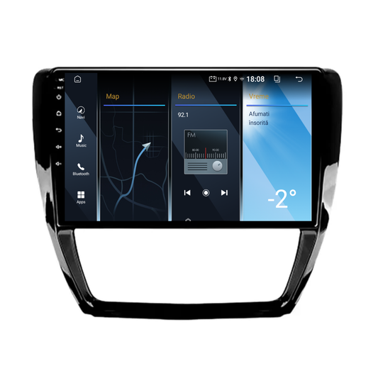 Navigatie dedicata Volkswagen Jetta (2011-2018) 2GB RAM 32GB ROM, Android 14, Carplay si Android Auto, cooler racire, ecran HD 10.1 inch