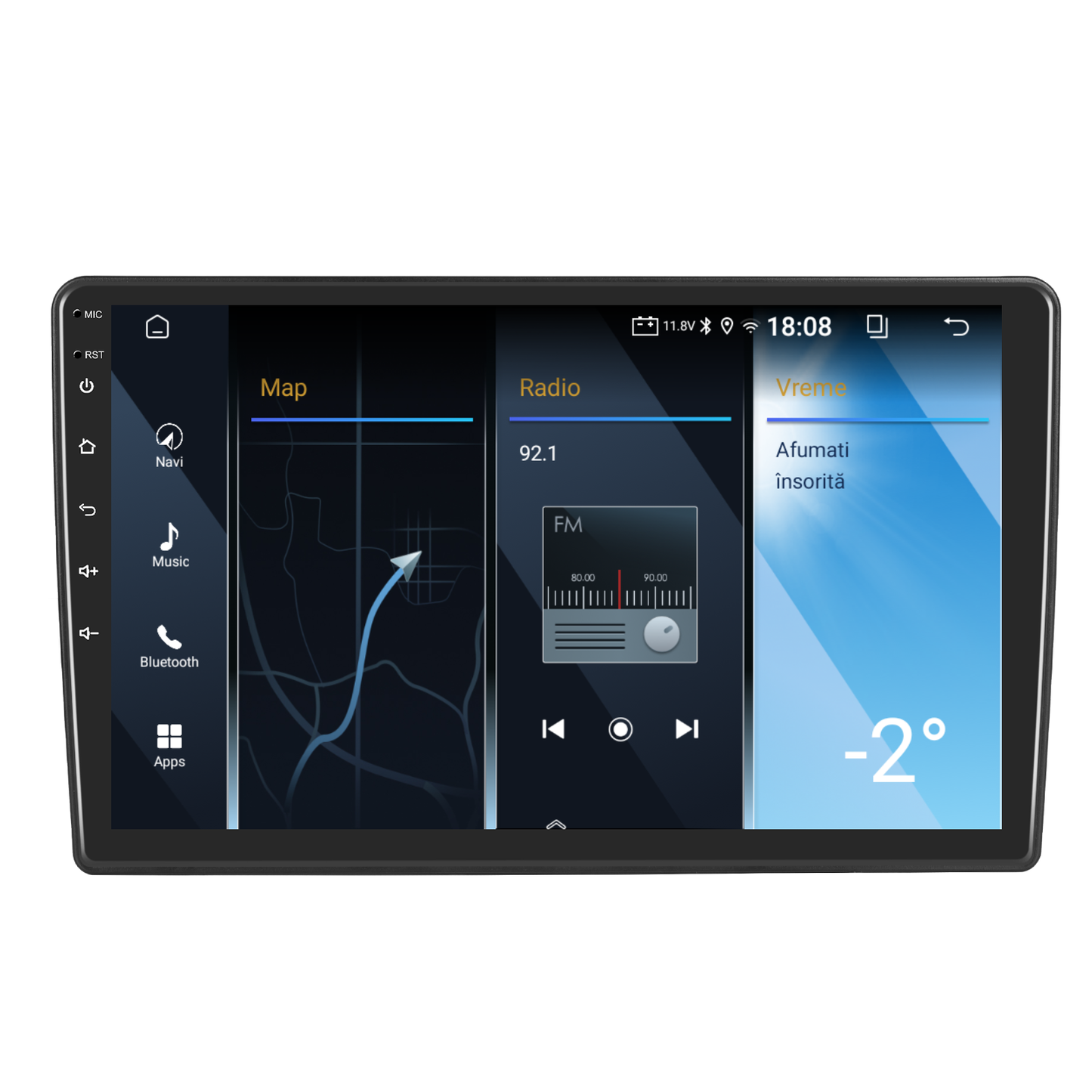 Navigatie dedicata Toyota Auris (2006-2011) 2GB RAM 32GB ROM, Android 14, Carplay si Android Auto, cooler racire, ecran HD 10 inch