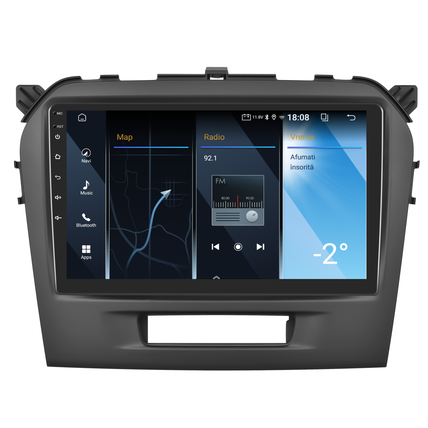 Navigatie dedicata Suzuki Vitara (2014-2018) 2GB RAM 32GB ROM, Android 14, Carplay si Android Auto, cooler racire, ecran HD 9 inch