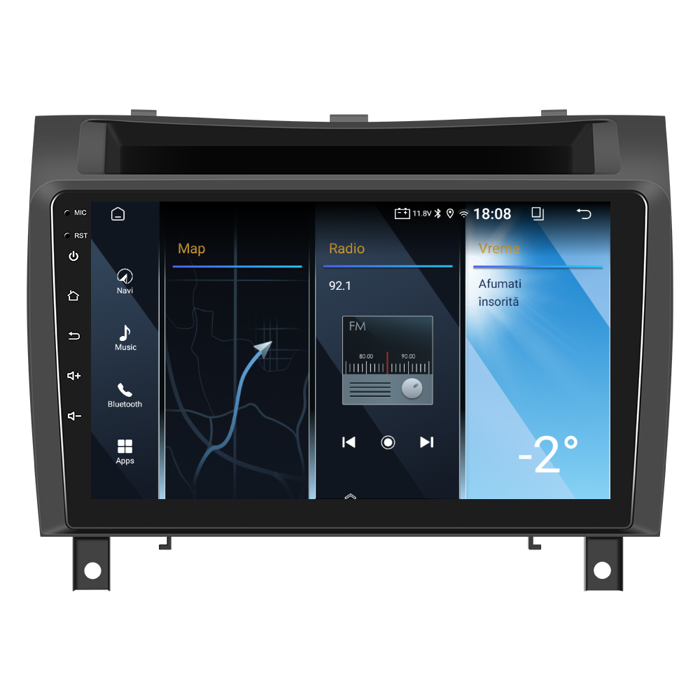 Navigatie dedicata Mercedes-Benz SLK (2010) 2GB RAM 32GB ROM, Android 14, Carplay si Android Auto, cooler racire, ecran HD 9 inch