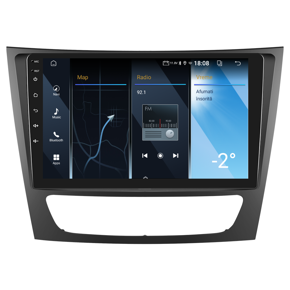 Navigatie dedicata Mercedes Benz E-class W211/CLS-class (2005-2008) 2GB RAM 32GB ROM, Android 14, Carplay si Android Auto, cooler racire, ecran HD 9 inch