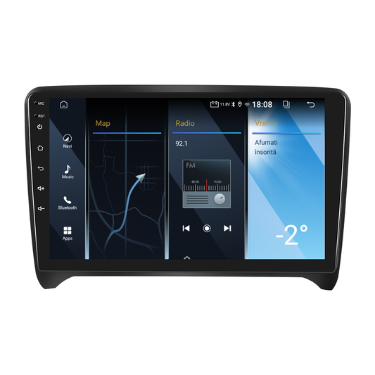 Navigatie dedicata Audi TT (2008-2014) 2GB RAM 32GB ROM, Android 14, Carplay si Android Auto, cooler racire, ecran HD 10.1 inch