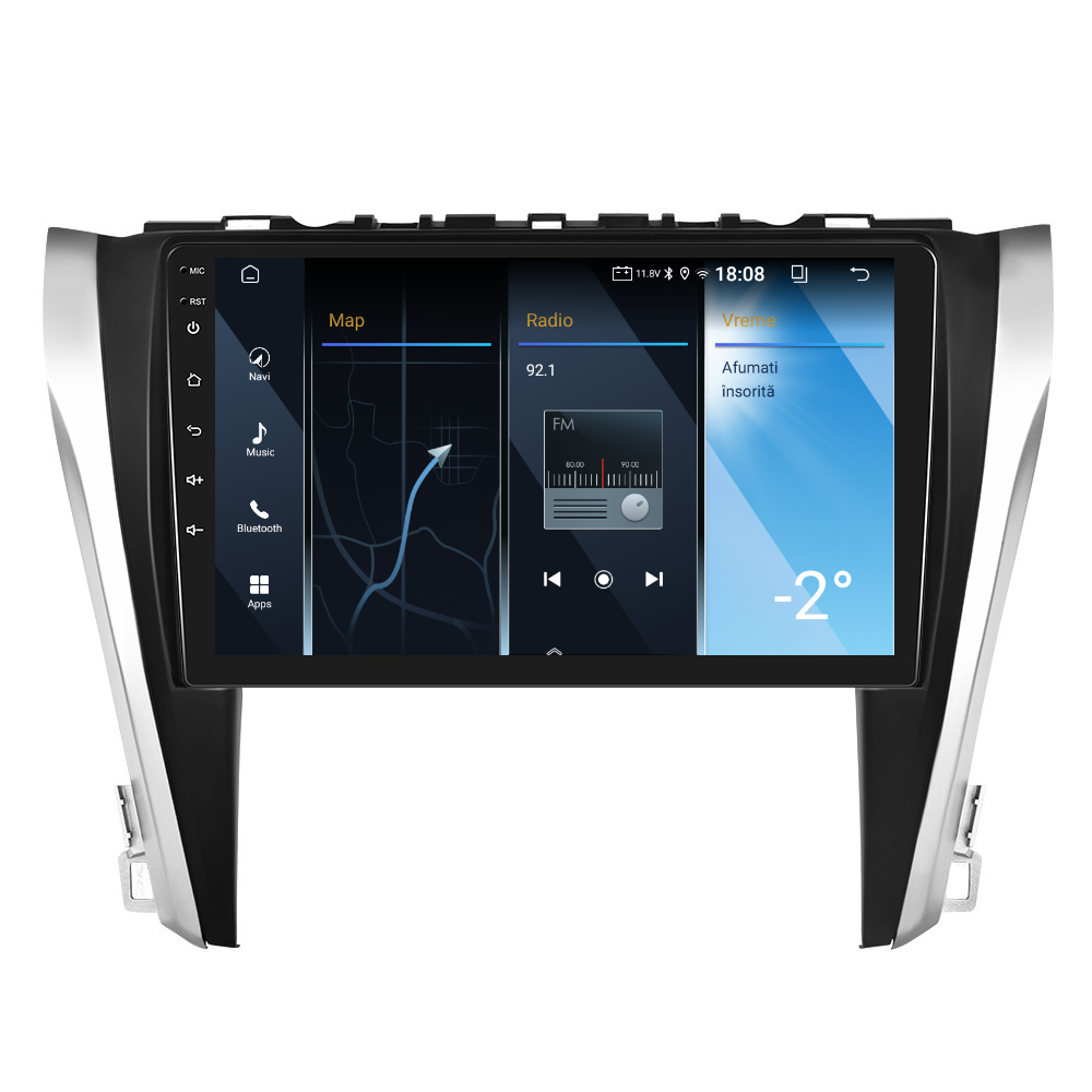 Navigatie dedicata Toyota Camry (2015-2017) 2GB RAM 32GB ROM, Android 14, Carplay si Android Auto, cooler racire, ecran HD 10.1 inch