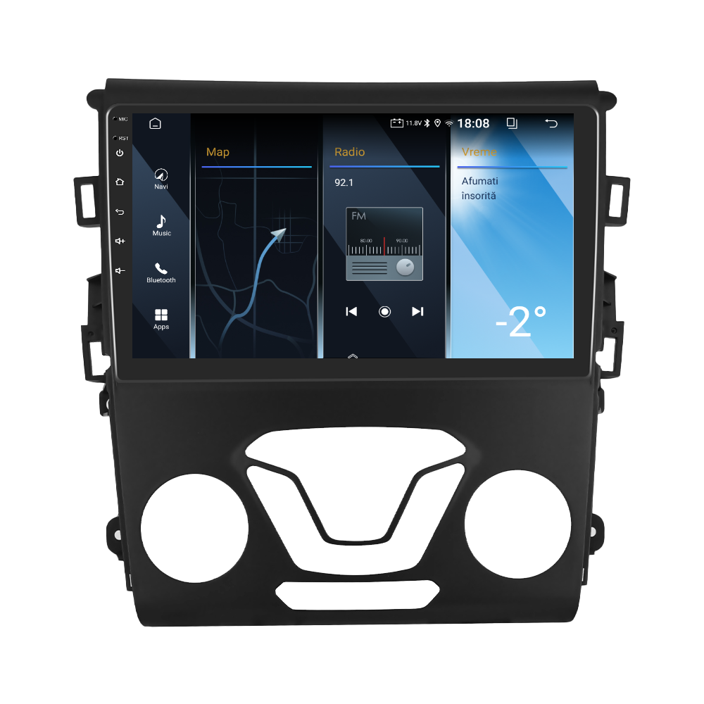Navigatie dedicata Ford Mondeo (2013-2020) 2GB RAM 32GB ROM, Android 14, Carplay si Android Auto, cooler racire, ecran HD 9 inch