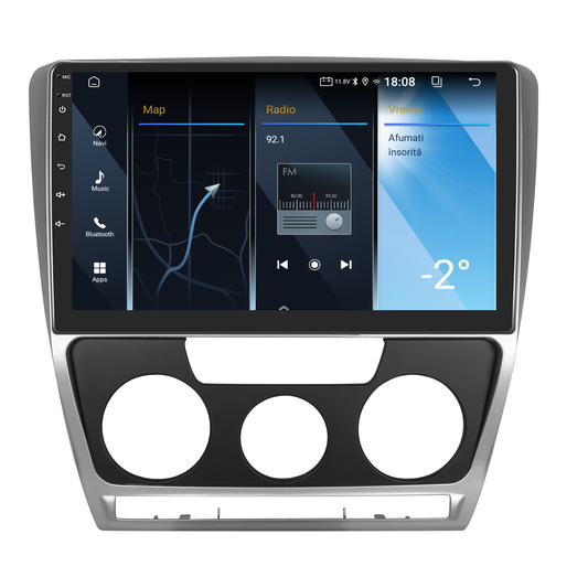 Navigatie dedicata Skoda Octavia 2 (2004-2013) 2GB RAM 32GB ROM, Android 14, Carplay si Android Auto, cooler racire, ecran HD 10 inch