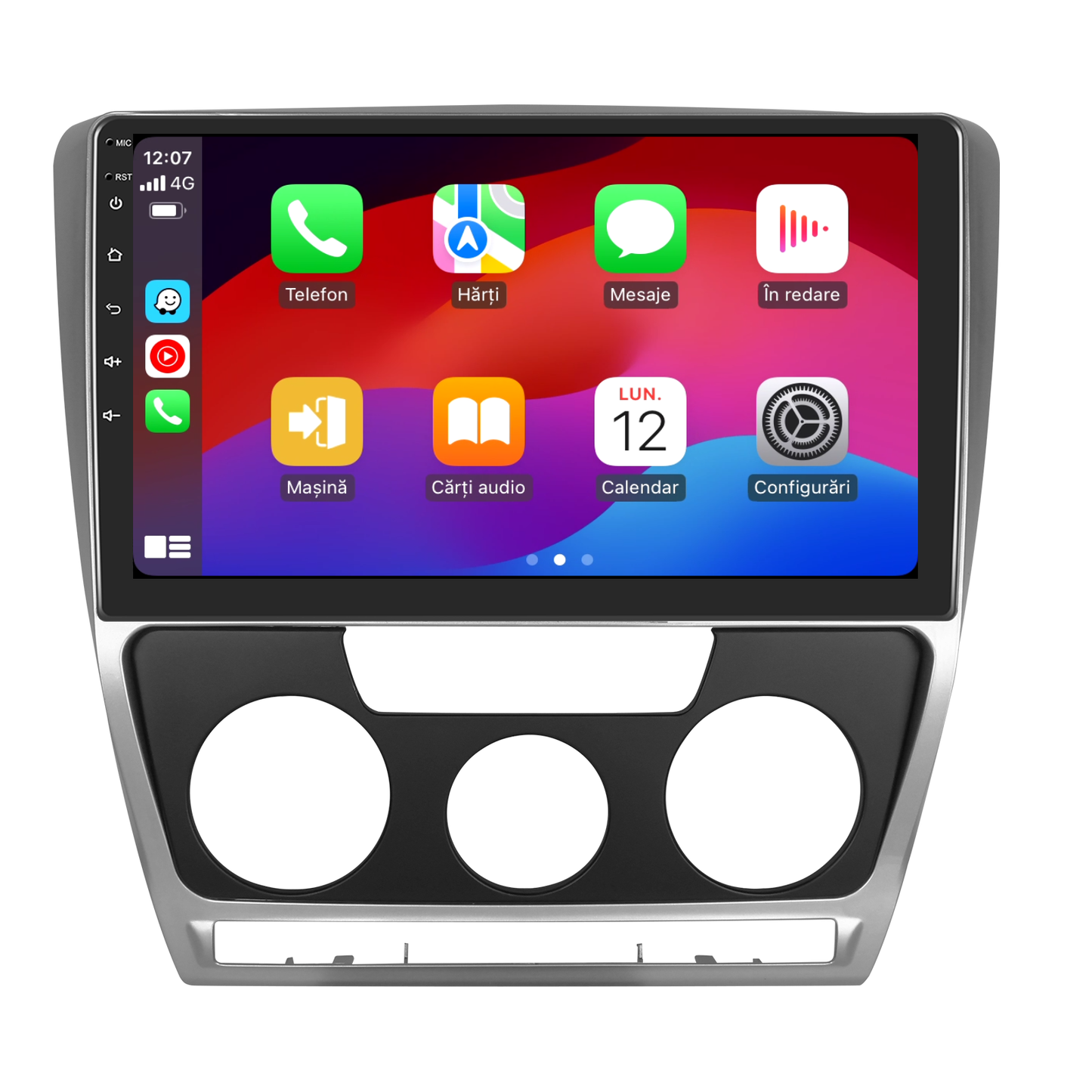 Navigatie dedicata Skoda Octavia 2 (2004-2013) cu Android 14, 4 GB RAM 64 GB ROM, OCTA-CORE, Carplay si Android auto, Slot SIM 4G, ventilator de racire activ, ecran 10 inch HD