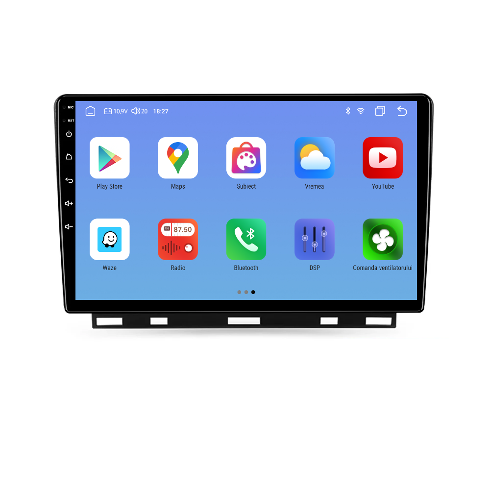 Navigatie dedicata Renault Clio V (2019-2021) cu Android 14, 4 GB RAM 64 GB ROM, OCTA-CORE, Carplay si Android auto, Slot SIM 4G, ventilator de racire activ, ecran 9 inch HD