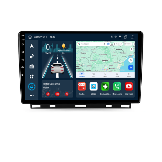 Navigatie dedicata Renault Clio V (2019-2021) cu Android 14, 4 GB RAM 64 GB ROM, OCTA-CORE, Carplay si Android auto, Slot SIM 4G, ventilator de racire activ, ecran 9 inch HD