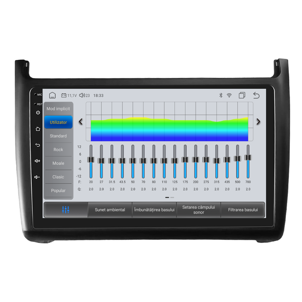 Navigatie dedicata VW POLO (2011-2016) Android 14, 8 GB RAM 128 GB ROM, OCTA-CORE 2.0Mhz, Carplay si Android auto, Slot SIM 4G, ventilator de racire activ, ecran 9 inch HD