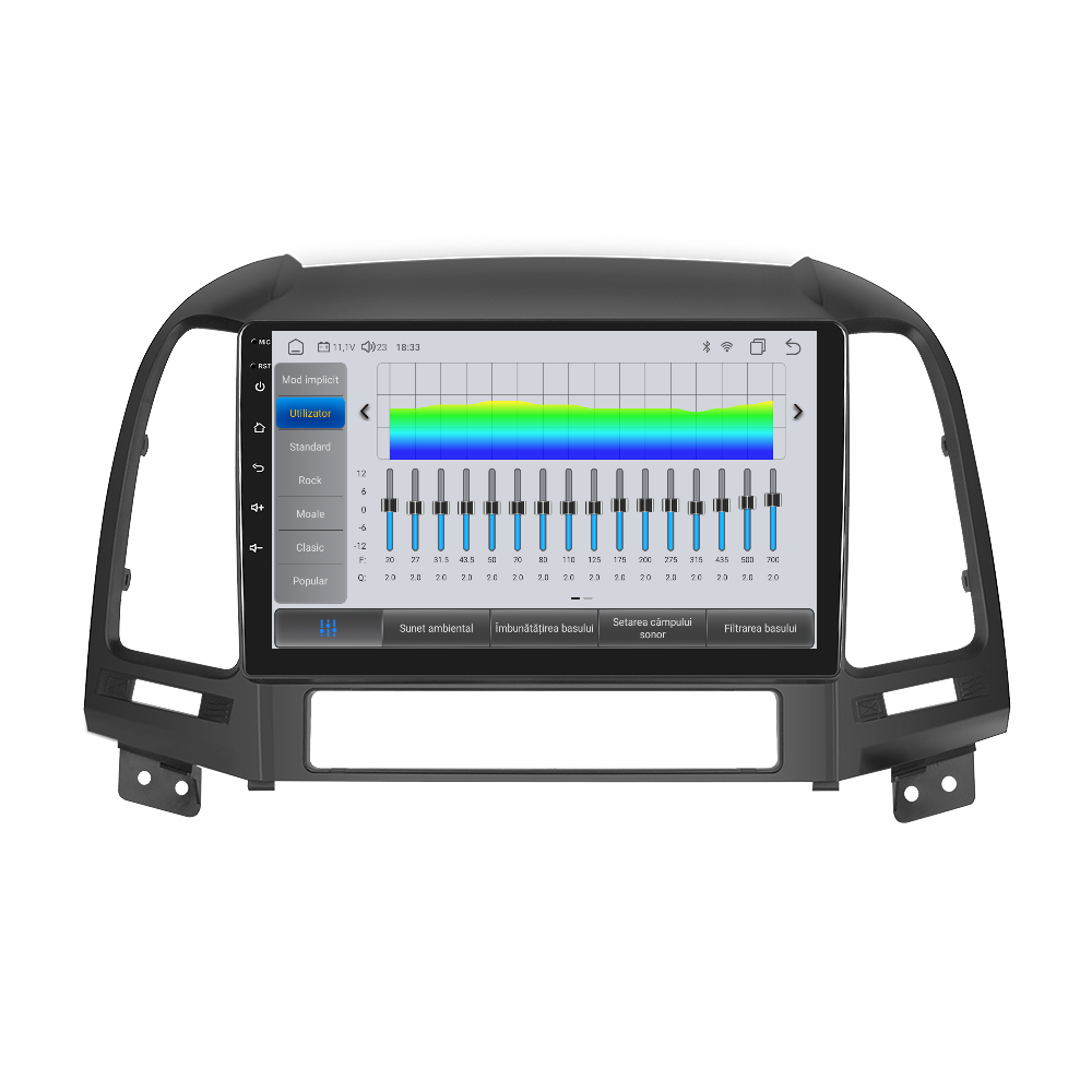 Navigatie dedicata Hyundai Santa-fe (2006-2012) cu Android 14, 4 GB RAM 64 GB ROM, OCTA-CORE, Carplay si Android auto, Slot SIM 4G, ventilator de racire activ, ecran 9 inch HD
