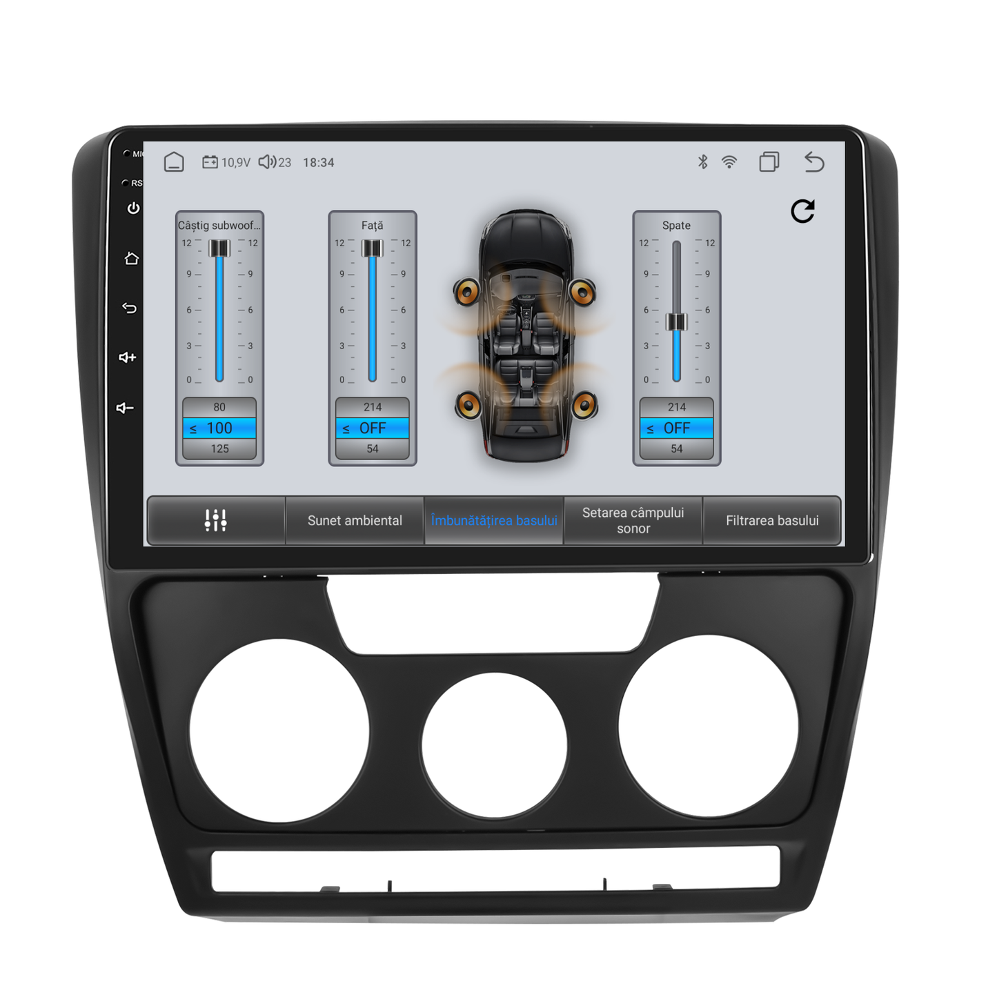 Navigatie dedicata Skoda Octavia (2004-2014) Android 14, 8 GB RAM 128 GB ROM, OCTA-CORE 2.0Mhz, Carplay si Android auto, Slot SIM 4G, ventilator de racire activ, ecran 10.1 inch HD
