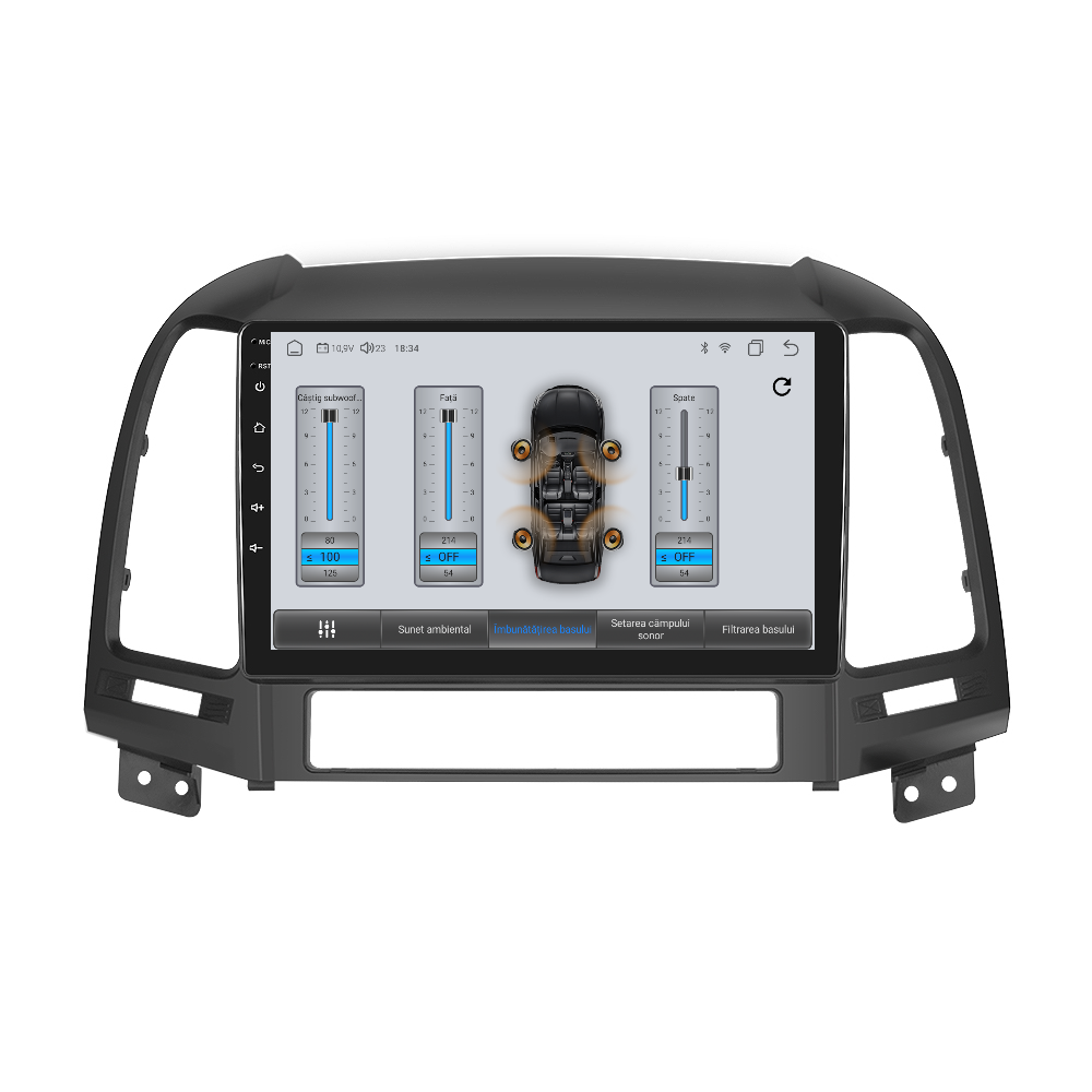 Titlu Navigatie dedicata Hyundai Santa-fe (2006-2012) Android 14, 8 GB RAM 128 GB ROM, OCTA-CORE 2.0Mhz, Carplay si Android auto, Slot SIM 4G, ventilator de racire activ, ecran 9 inch HD