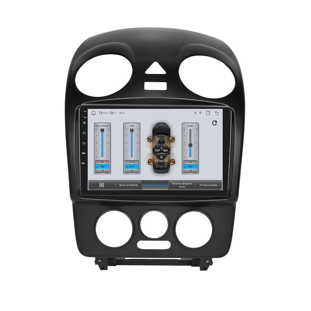 Navigatie dedicata Volkswagen Beetle (2004-2010) Android 14, 8 GB RAM 128 GB ROM, OCTA-CORE 2.0Mhz, Carplay si Android auto, Slot SIM 4G, ventilator de racire activ, ecran 9 inch HD