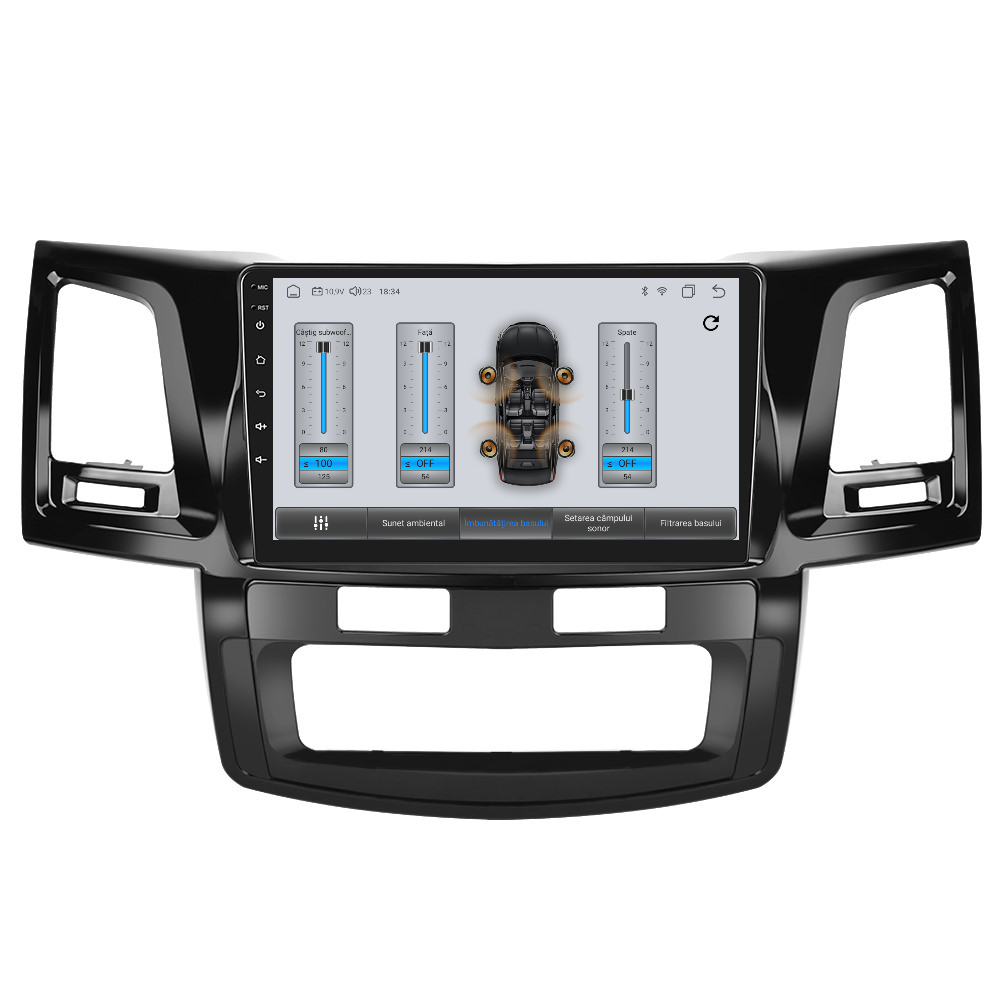 Navigatie dedicata Toyota HILUX (2005-2014)  Android 14, 8 GB RAM 128 GB ROM, OCTA-CORE 2.0Mhz, Carplay si Android auto, Slot SIM 4G, ventilator de racire activ, ecran 9 inch HD