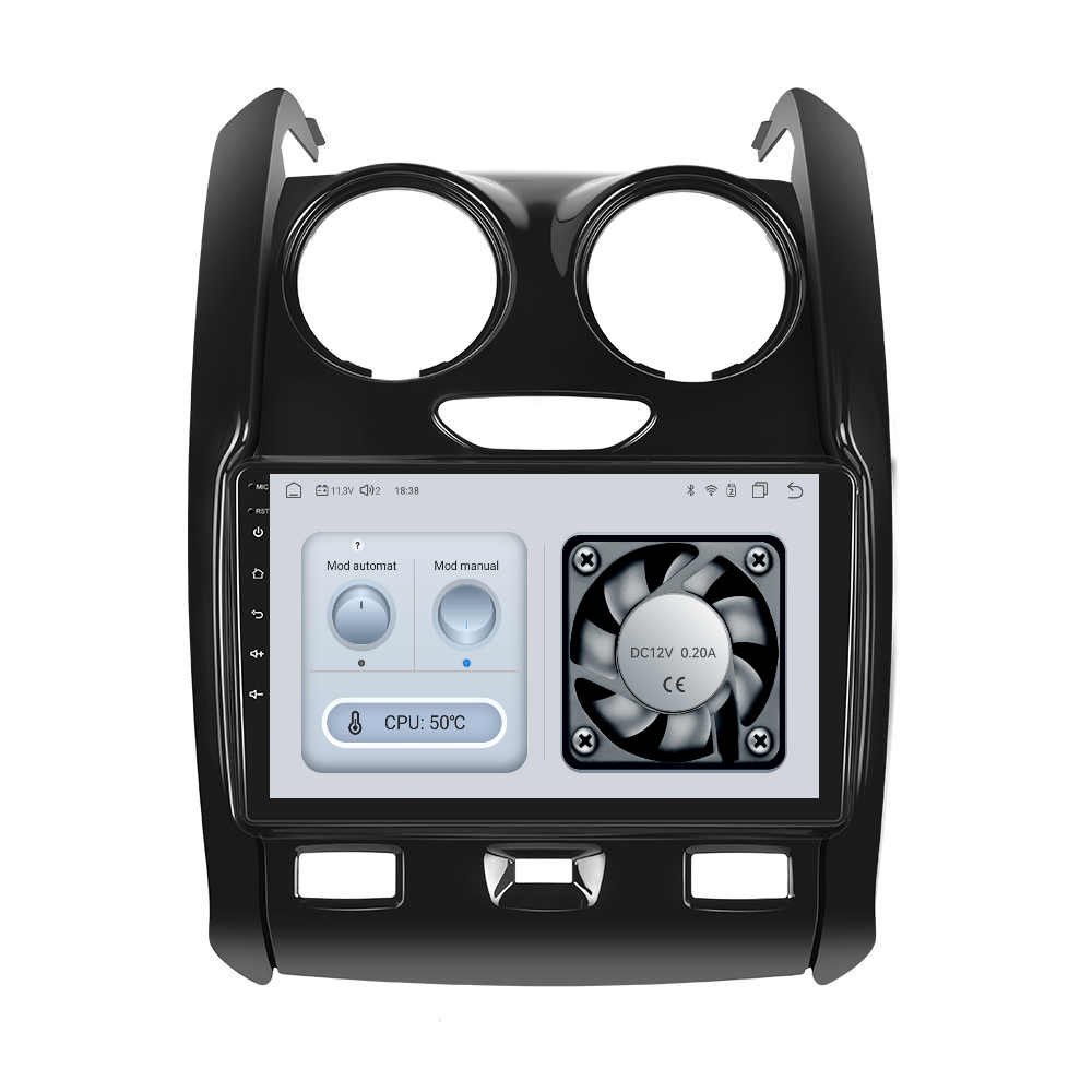 Navigatie dedicata Dacia Duster (2012-2019) Android 14, 8 GB RAM 128 GB ROM, OCTA-CORE 2.0Mhz, Carplay si Android auto, Slot SIM 4G, ventilator de racire activ, ecran 9 inch HD