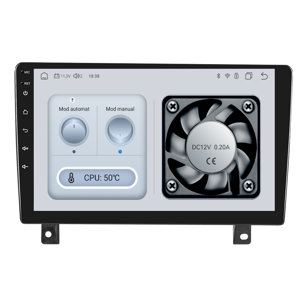 Navigatie dedicata Opel Astra H (2004-2014) Android 14, 8 GB RAM 128 GB ROM, OCTA-CORE 2.0Mhz, Carplay si Android auto, Slot SIM 4G, ventilator de racire activ, ecran 9 inch HD