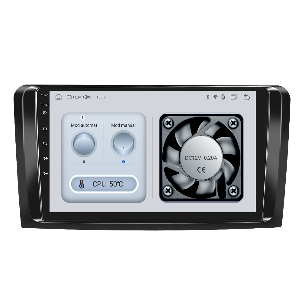 Navigatie dedicata Mercedes-Benz ML Series (2005-2011) cu Android 14, 4 GB RAM 64 GB ROM, OCTA-CORE, Carplay si Android auto, Slot SIM 4G, ventilator de racire activ, ecran 9 inch HD