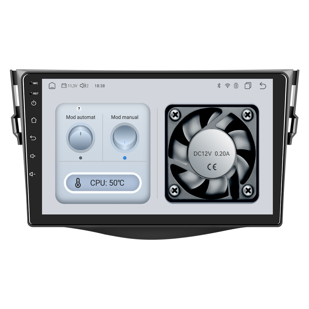 Navigatie dedicata Toyota RAV4 (2007-2011) cu Android 14, 4 GB RAM 64 GB ROM, OCTA-CORE, Carplay si Android auto, Slot SIM 4G, ventilator de racire activ, ecran 9 inch HD
