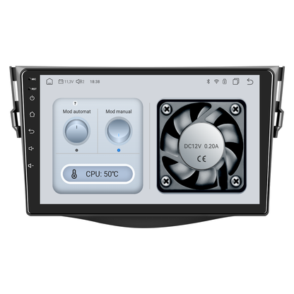Navigatie dedicata Toyota RAV4 (2007-2011) cu Android 14, 4 GB RAM 64 GB ROM, OCTA-CORE, Carplay si Android auto, Slot SIM 4G, ventilator de racire activ, ecran 9 inch HD