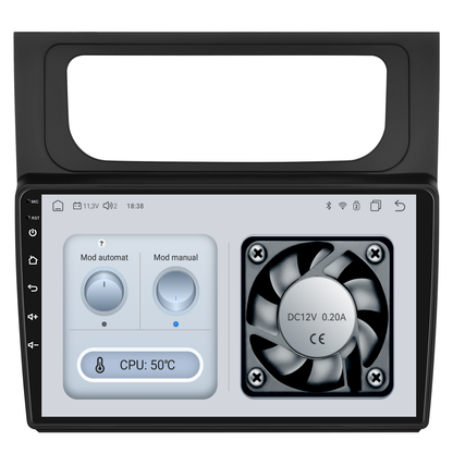 Navigatie dedicata Volkswagen Touran (2014-2015) cu Android 14, 8 GB RAM 128 GB ROM, OCTA-CORE 2.0Mhz, Carplay si Android auto, Slot SIM 4G, ventilator de racire activ, ecran 10 inch HD