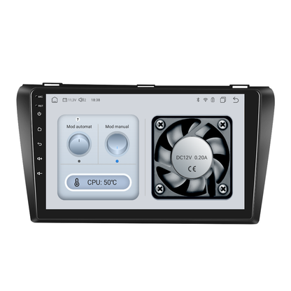 Navigatie dedicata Mazda 3 (2006-2012) Android 14, 8 GB RAM 128 GB ROM, OCTA-CORE 2.0Mhz, Carplay si Android auto, Slot SIM 4G, ventilator de racire activ, ecran 9 inch HD
