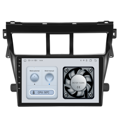 Navigatie dedicata Toyota Yaris (2007-2012) cu Android 14, 4 GB RAM 64 GB ROM, OCTA-CORE, Carplay si Android auto, Slot SIM 4G, ventilator de racire activ, ecran 9 inch HD