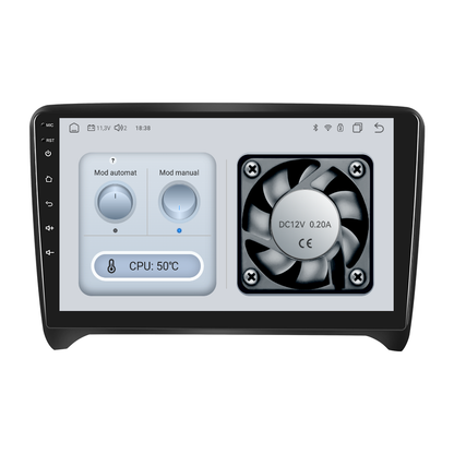 Navigatie dedicata Audi TT (2008-2014) cu Android 14, 4 GB RAM 64 GB ROM, OCTA-CORE, Carplay si Android auto, Slot SIM 4G, ventilator de racire activ, ecran 9 inch HD