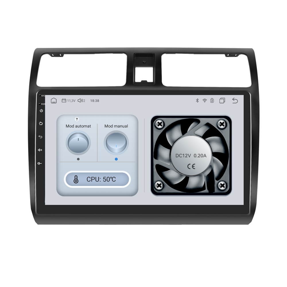 Navigatie dedicata Suzuki Swift (2005-2010) cu Android 14, 4 GB RAM 64 GB ROM, OCTA-CORE, Carplay si Android auto, Slot SIM 4G, ventilator de racire activ, ecran 10.1 inch HD