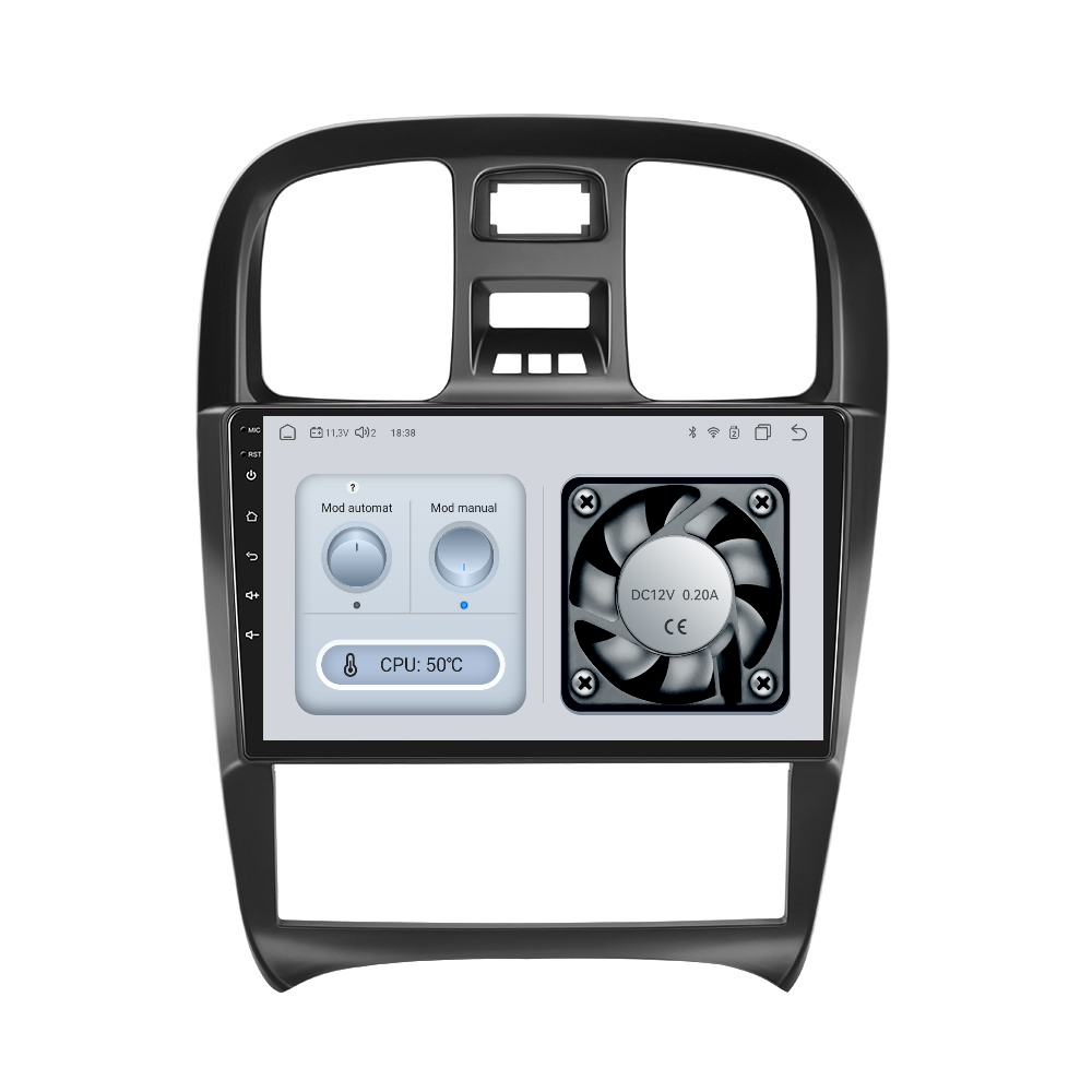 Navigatie dedicata Hyundai Sonata (2004-2009) cu Android 14, 4 GB RAM 64 GB ROM, OCTA-CORE, Carplay si Android auto, Slot SIM 4G, ventilator de racire activ, ecran 9 inch HD