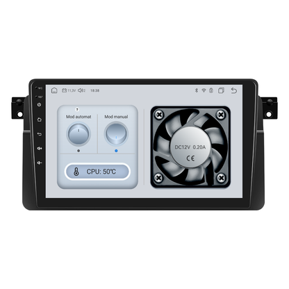 Navigatie dedicata BMW E46 (1999-2005) cu Android 14, 4 GB RAM 64 GB ROM, OCTA-CORE, Carplay si Android auto, Slot SIM 4G, ventilator de racire activ, ecran 9 inch HD