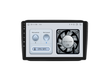 Navigatie dedicata Skoda Fabia (2008-2014) Android 14, 8 GB RAM 128 GB ROM, OCTA-CORE 2.0Mhz, Carplay si Android auto, Slot SIM 4G, ventilator de racire activ, ecran 10 inch HD