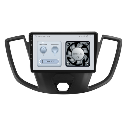 Navigatie dedicata Ford Transit (2015) Android 14, 8 GB RAM 128 GB ROM, OCTA-CORE 2.0Mhz, Carplay si Android auto, Slot SIM 4G, ventilator de racire activ, ecran 9 inch HD