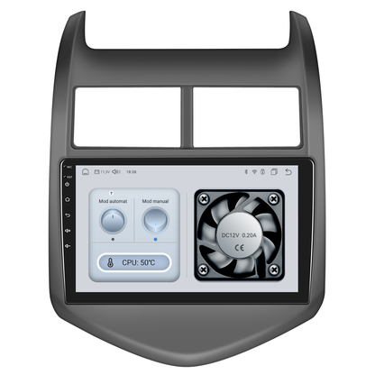 Navigatie dedicata Chevrolet AVEO (2011-2013) Android 14, 8 GB RAM 128 GB ROM, OCTA-CORE 2.0Mhz, Carplay si Android auto, Slot SIM 4G, ventilator de racire activ, ecran 9 inch HD